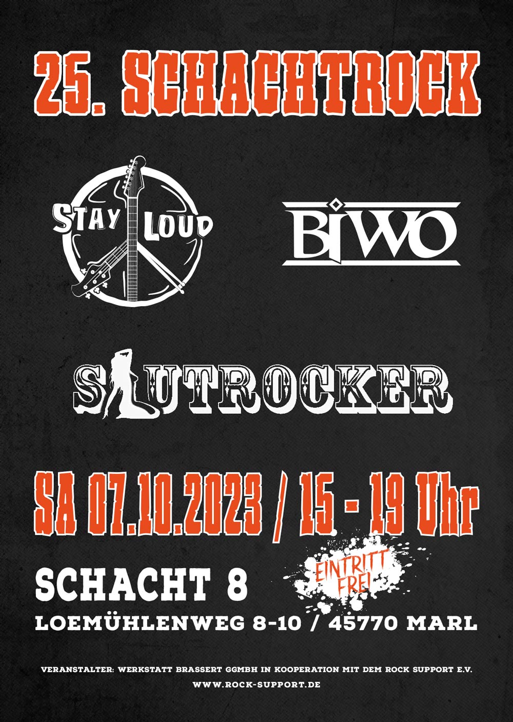 25. Schachtrock - Stay Loud + Slutrocker + BIWO - 07.10.2023, Schacht8 Marl