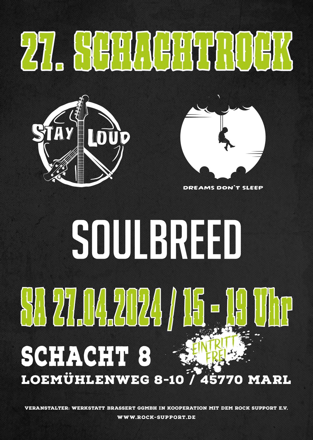 27. Schachtrock - Stay Loud + Soulbreed + Dreams Don't Sleep - 27.04.2024, Schacht8 Marl